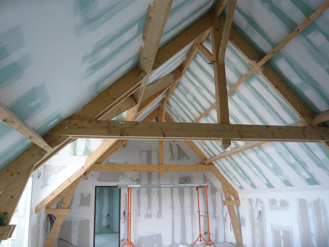 charpente traditionnelle placo